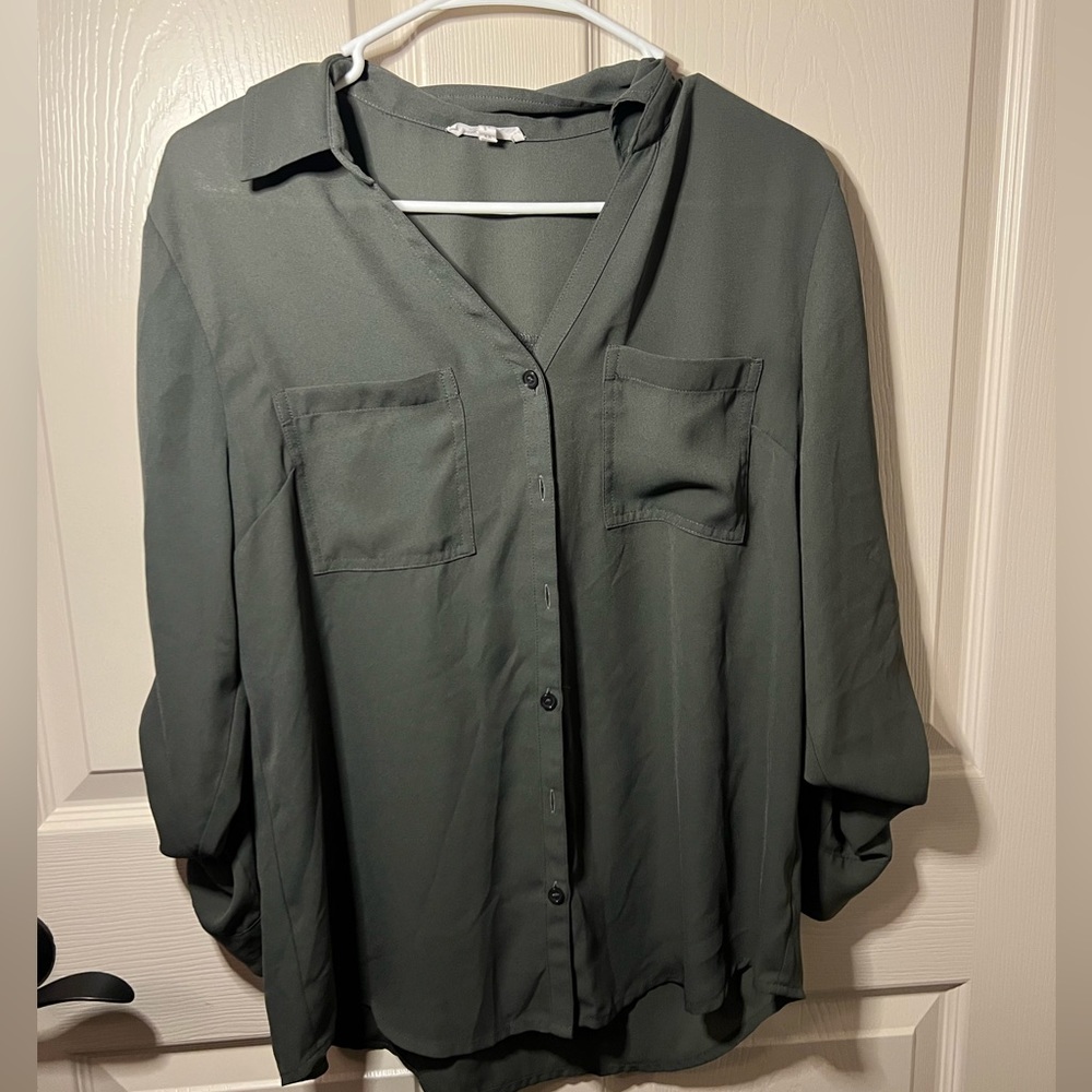 Grey work blouse